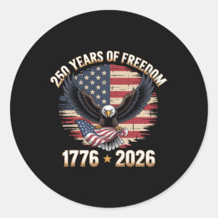 Adesivo 250 Anos Bandeira Americana 250º Aniversário EUA