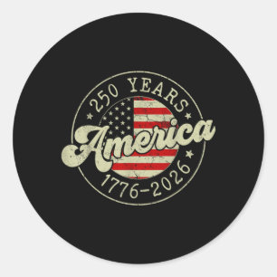 Adesivo 250 Anos Bandeira da América 250º Aniversário EUA