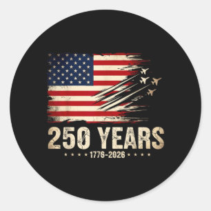 Adesivo 250 Anos da América 1776 2026 Aviões de Combate 25