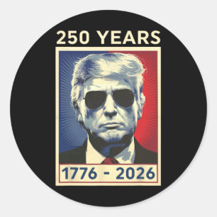 Adesivo 250 Anos da América Aniversário 1776 2026 250 Anos