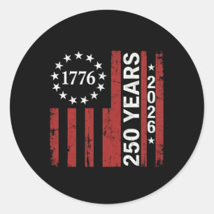 Adesivo 250 Anos da América Aniversário 250º Independência