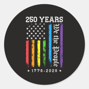 Adesivo 250 Anos de 250º Aniversário EUA LGBT Pr
