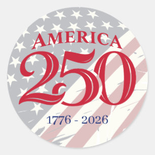 Adesivo 250 Anos de Independência Americana Patriótica 