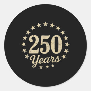 Adesivo 250 Anos De Liberdade 250.º Aniversário Dos Eua Ba