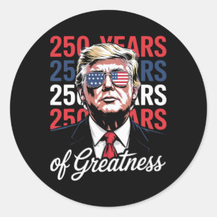Adesivo 250 Anos De Liberdade - Donald Trump Semiquin Engr