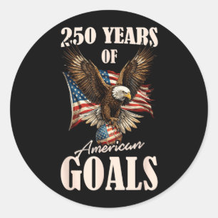 Adesivo 250 Anos Usa Futebol Águia Aniversário 250º 4º