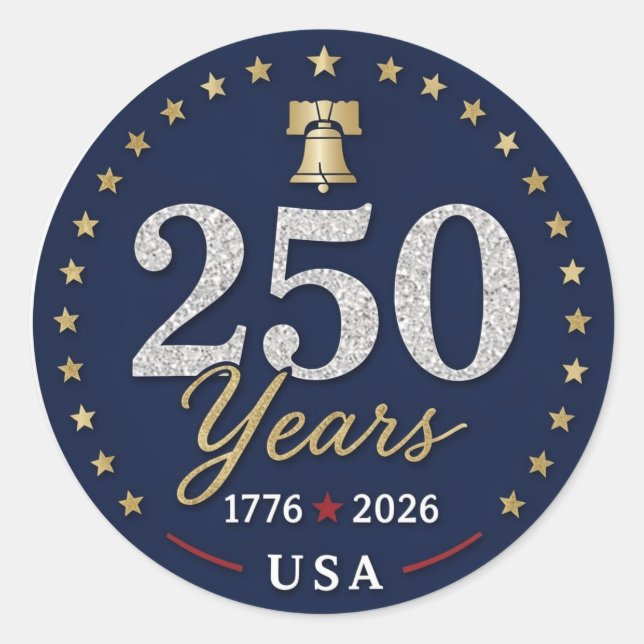 Adesivo 250 Years USA (Frente)