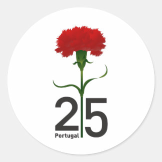 Adesivo 25 de abril, a Revolução dos Cravos, Portugal