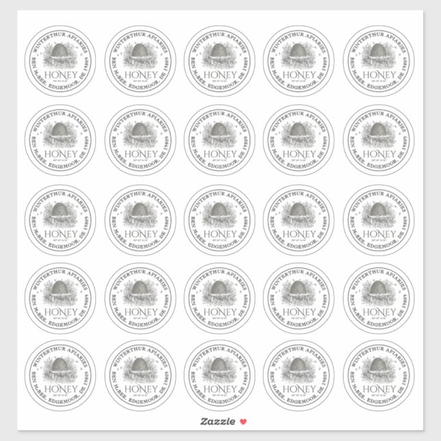 Adesivo 25 Rótulos De Pele De Mason Mason Mason Clara De 2 (Folha)