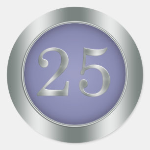 Adesivo 25o Aniversário de casamento
