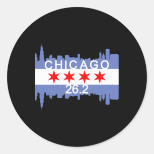 Adesivo 262 Mile Marathon Runner Chicago Running