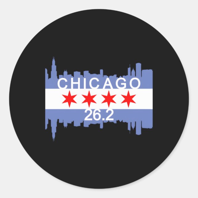 Adesivo 262 Mile Marathon Runner Chicago Running (Frente)