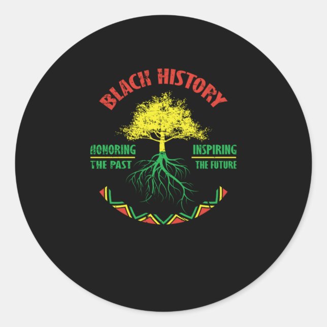 Adesivo 26 Black History Month African Pride Apparel Gift (Frente)