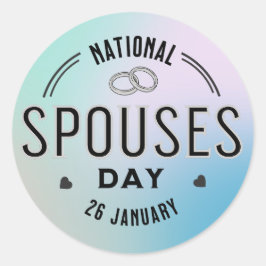 Adesivo 26 de Janeiro Dia Nacional dos Cônjuges