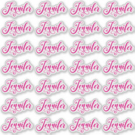Adesivo 28 Jennifer decorativa rosa quente