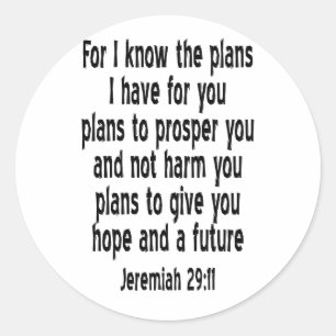 Adesivo 29:11 de Jeremiah