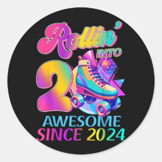 Adesivo 2 Anos Incríveis Desde Aniversário Tema Hockey 202