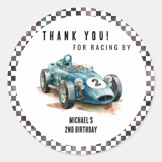 Adesivo 2 Carro Race (Frente)