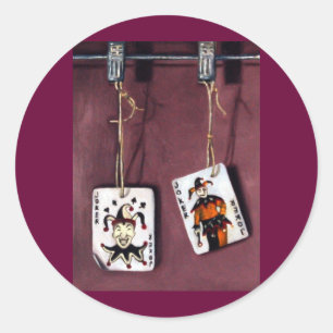 Adesivo 2 cartões Palhaço-Selvagens Palhaço-Afortunados