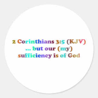 Adesivo 2 Cor 3:5 Corintianos
