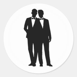 Adesivo 2 Gay de enfeites para Casais Silhouette