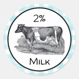 Adesivo 2% Rótulo do Leite