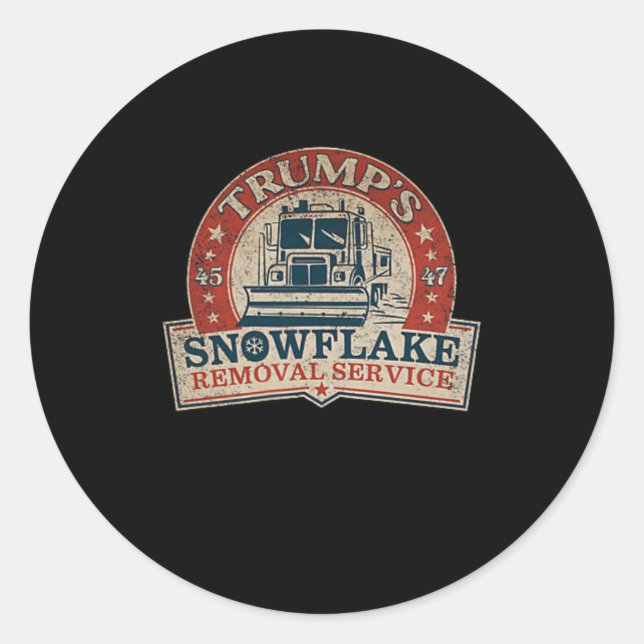 Adesivo 2 Side Trump's Snowflake Service Funny Tru (Frente)