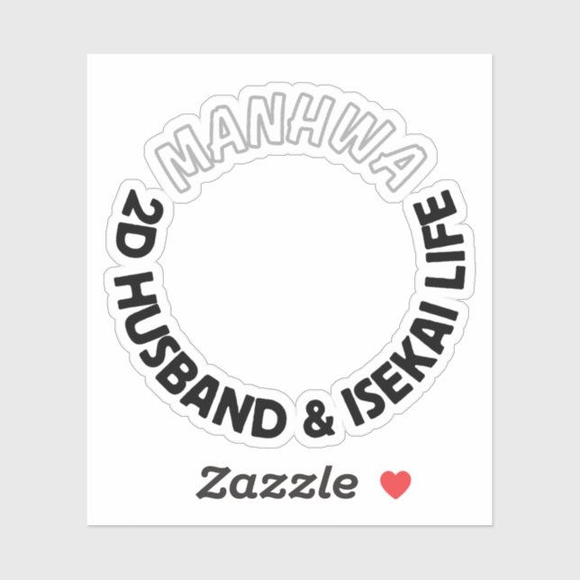 Adesivo 2d husband and isekai life sticker | manhwa sticke (Folha)