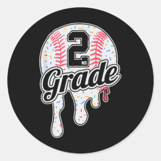 Adesivo 2ND Grade Back To School Baseball Drip Ice Cream B