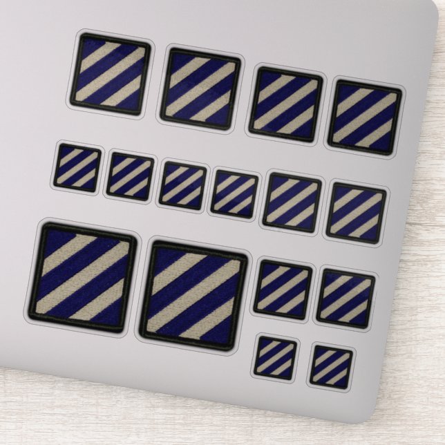 Adesivo 3ª Divisão de Infantaria INF Fort Stewart Contour (Detalhe)