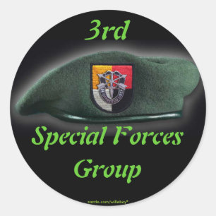 Adesivo 3ª Forças Especiais Green Berets SF SFG SOF Vetera