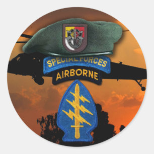 Adesivo 3ª Forças Especiais Green Berets SF SFG SOF Vetera