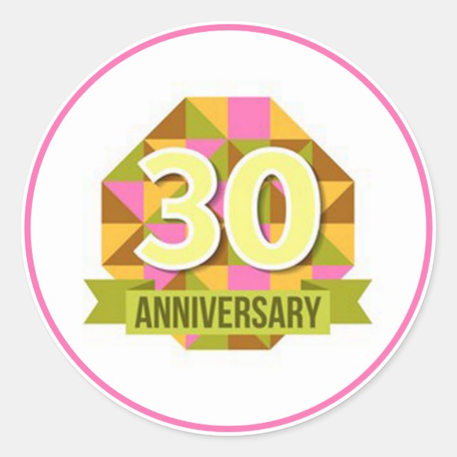 Adesivo 30 anos (Frente)