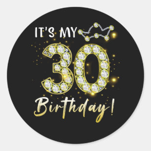 Adesivo 30 anos É meu aniversário de 30 anos de aniversári