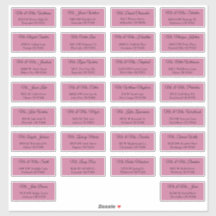 30 Envelope de Endereço de Convidado de Casamento 