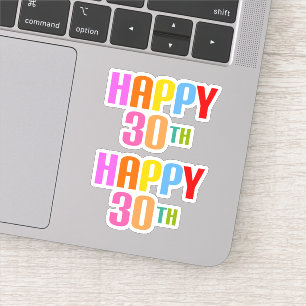 Adesivo 30 feliz