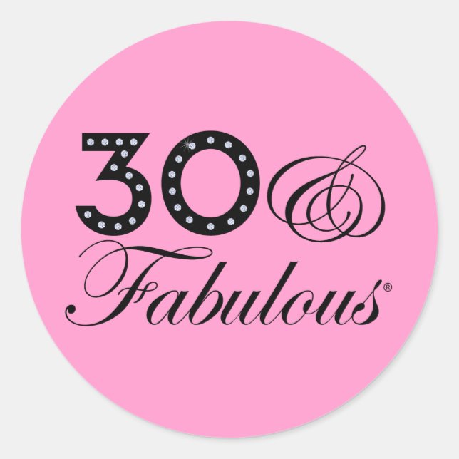 Adesivo 30 & Presente fabuloso (Frente)