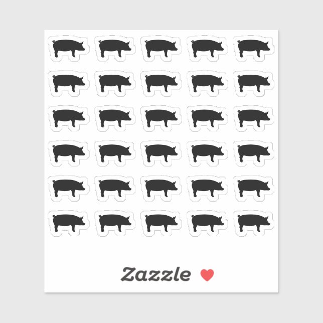 Adesivo 30 Seleção da Refeição de Porco (Folha)