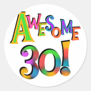 Adesivo 30 t-shirt e presentes impressionantes do
