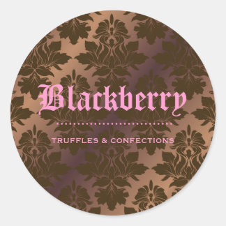 Adesivo 311-Blackberry "Pure" Chocolate Truffle Damask