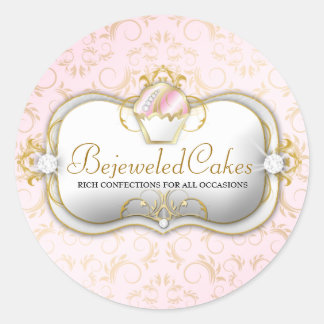Adesivo 311 Bolos de Bejeweled Ciao Bella | Fundo rosa