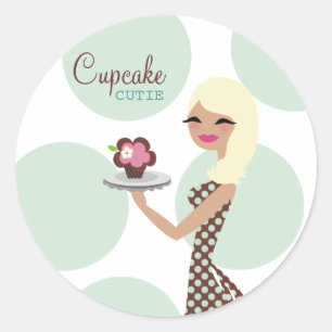 Adesivo 311-Candie cupcake Cutie_Turquoise