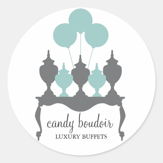 Adesivo 311 Candy Boudoir Rococo Robin Egg Blue Sticker (Frente)