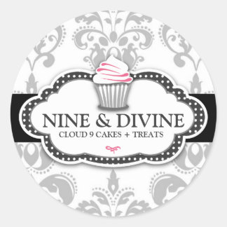 Adesivo 311 Cinza divina Cupcake branco para as válvulas