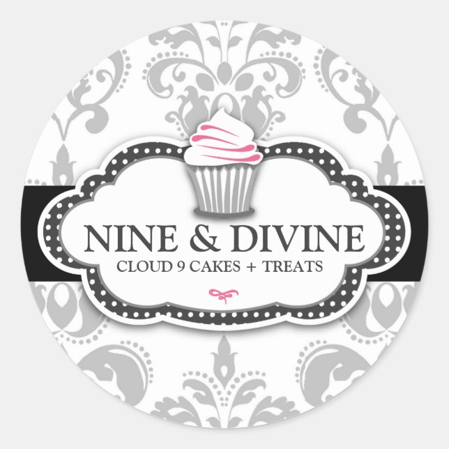 Adesivo 311 Cinza divina Cupcake branco para as válvulas (Frente)