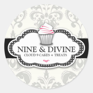 Adesivo 311 Cinza divina Cupcake com Damasco