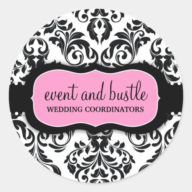 Adesivo 311 Damasco branco para eventos e gabinetes (Frente)