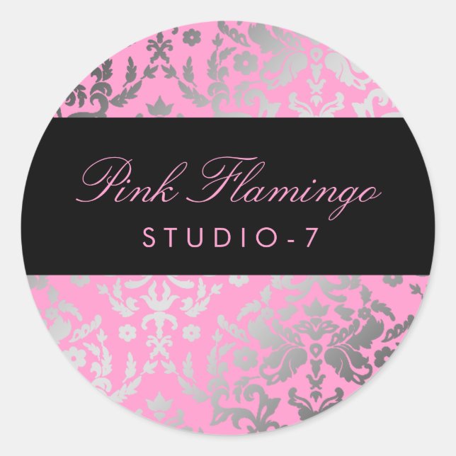 Adesivo 311-Dazzling Damask Pink Flamingo (Frente)