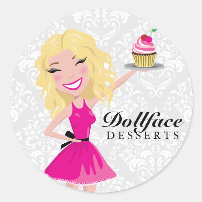 Adesivo 311 Dollface Desserts Blondie Damask (Frente)