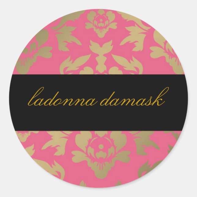 Adesivo 311 Ladonna Damask - Rosa (Frente)